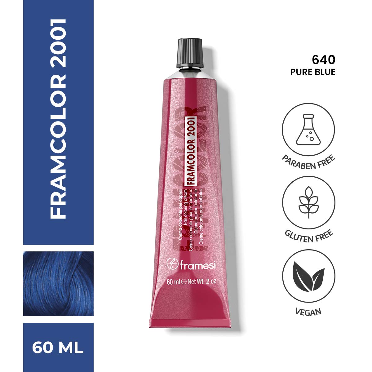 Framesi - FramColor 2001 - 640 Pure Blue — image 1 — Meeshop Pakistan