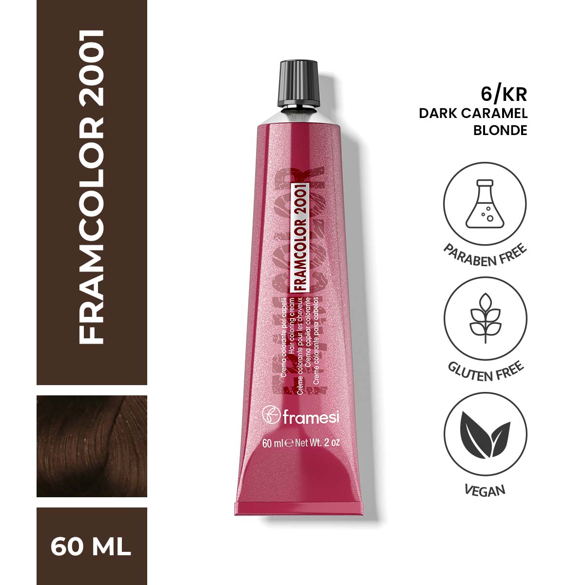 Framesi - FramColor 2001 - 6/KR Dark Caramel Blonde — image 1 — Meeshop Pakistan