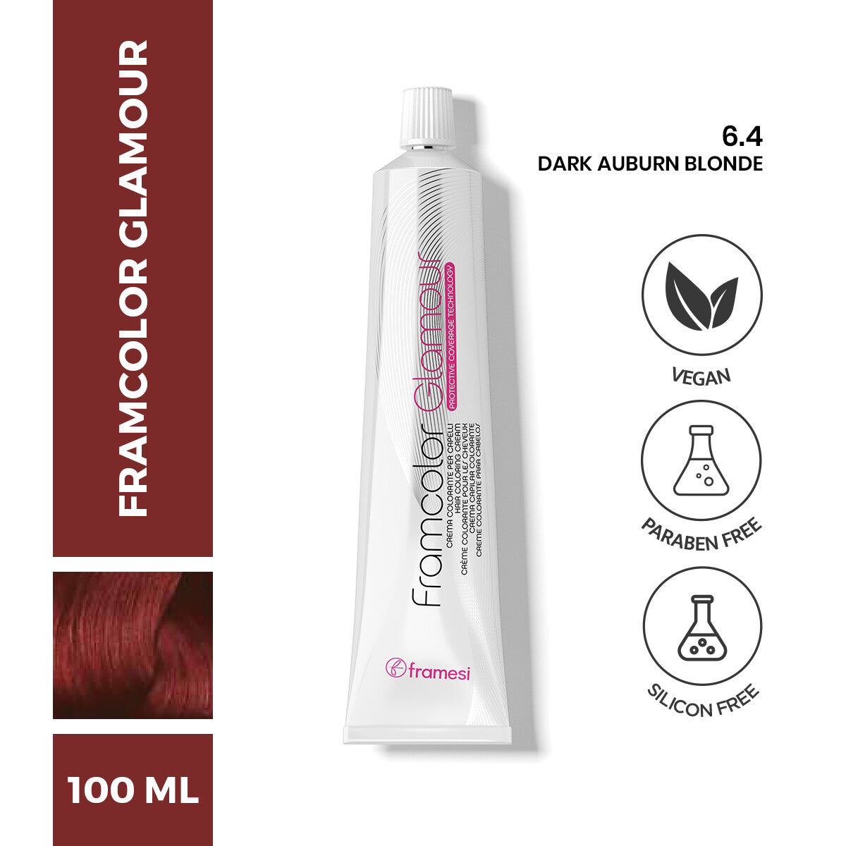 Framesi - FramColor Glamour - 6.4 Dark Auburn Blonde — image 1 — Meeshop Pakistan