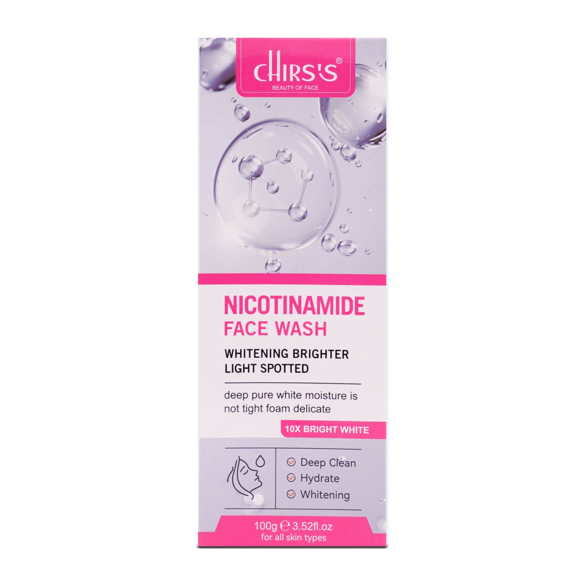 Chirs's - Nicotinamide Whitening Face Wash - 100g — image 1 — Meeshop Pakistan