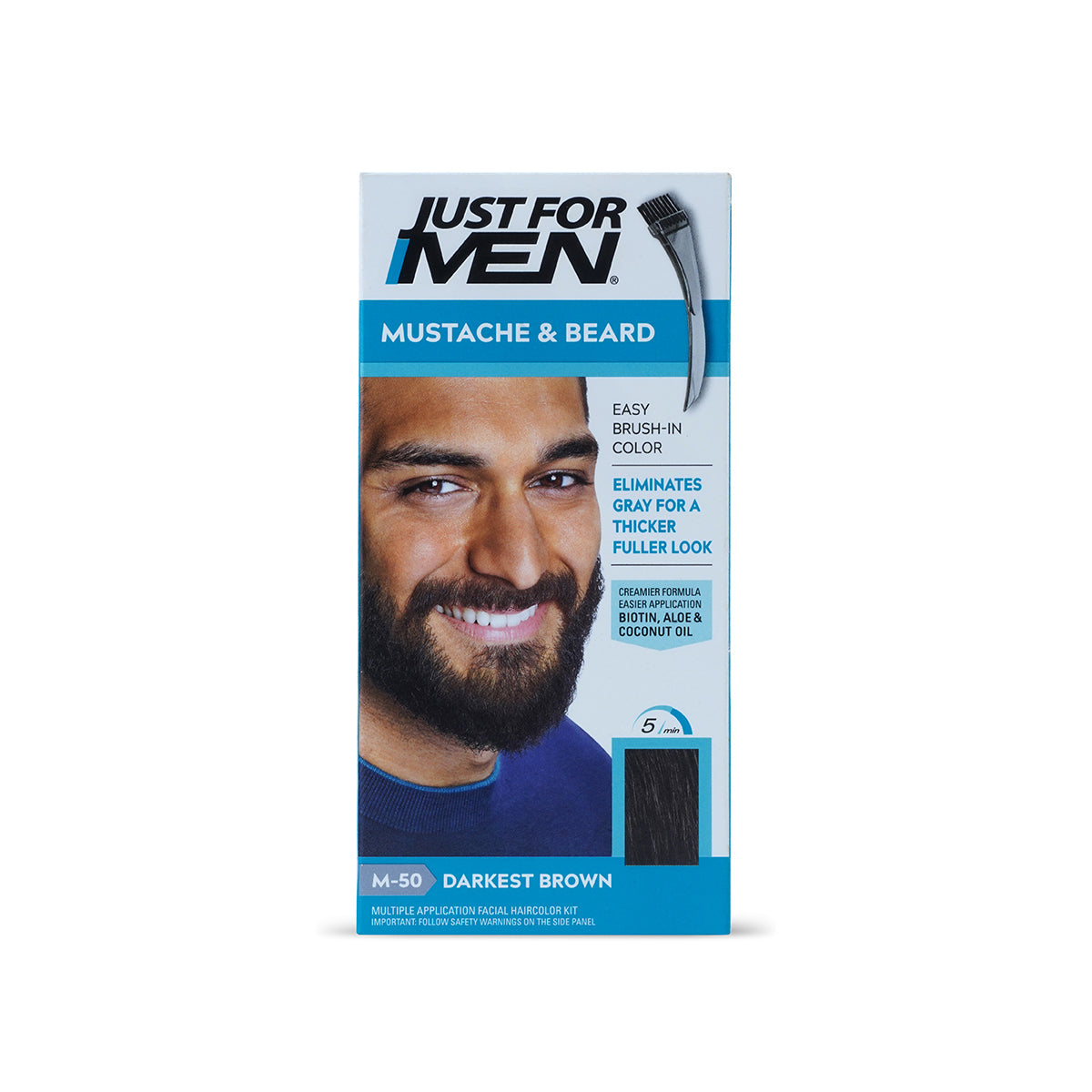 Just For Men - Mustache & Beard Color - Darkest Brown — image 1 — Meeshop Pakistan