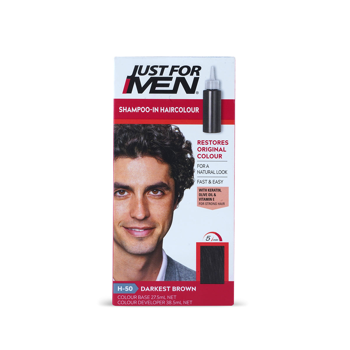Just For Men - Shampoo-In Haircolour - Darkest Brown — image 1 — Meeshop Pakistan