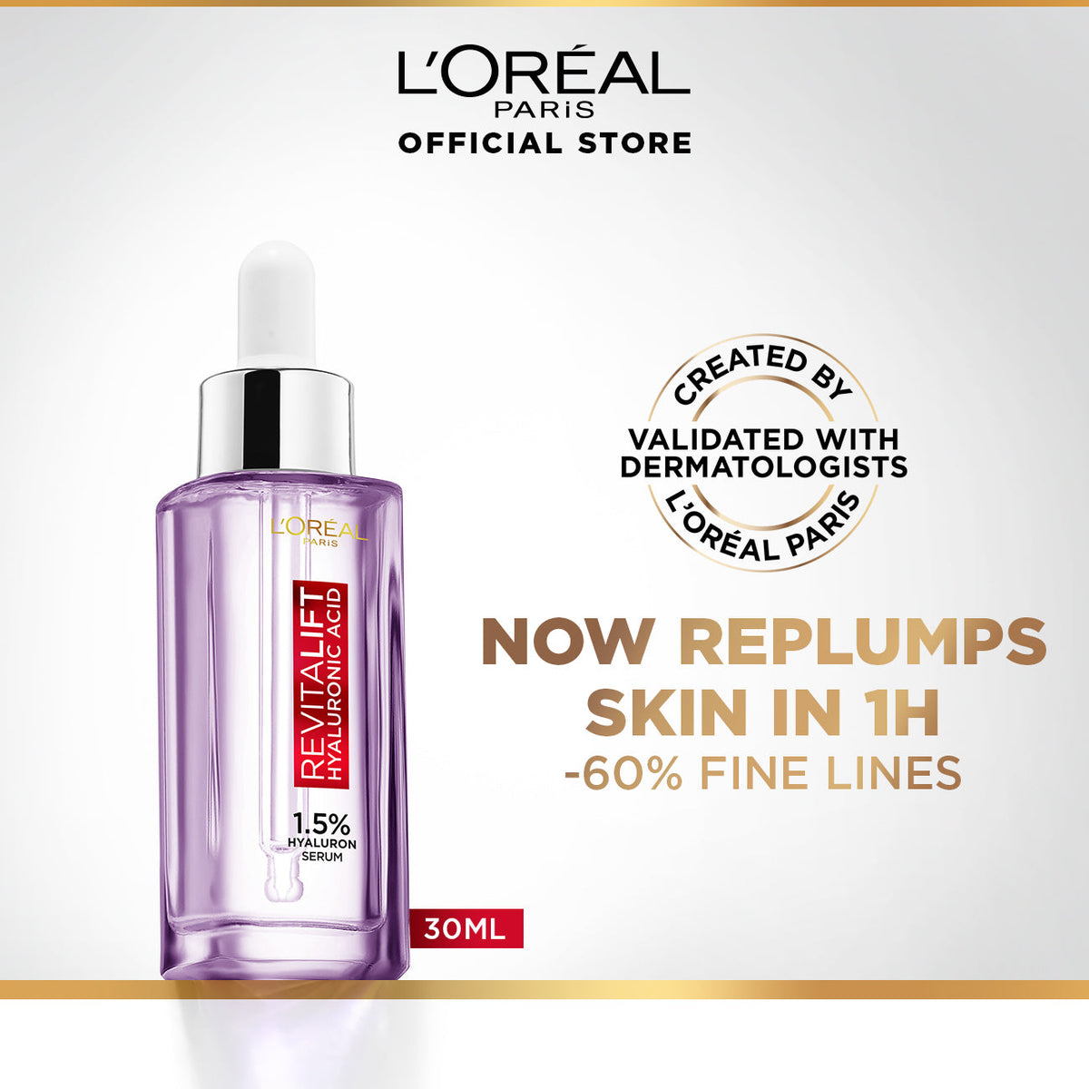 LOreal Paris - Revitalift 1.5% Hyaluronic Acid Face Serum 30 ML — image 1 — Meeshop Pakistan