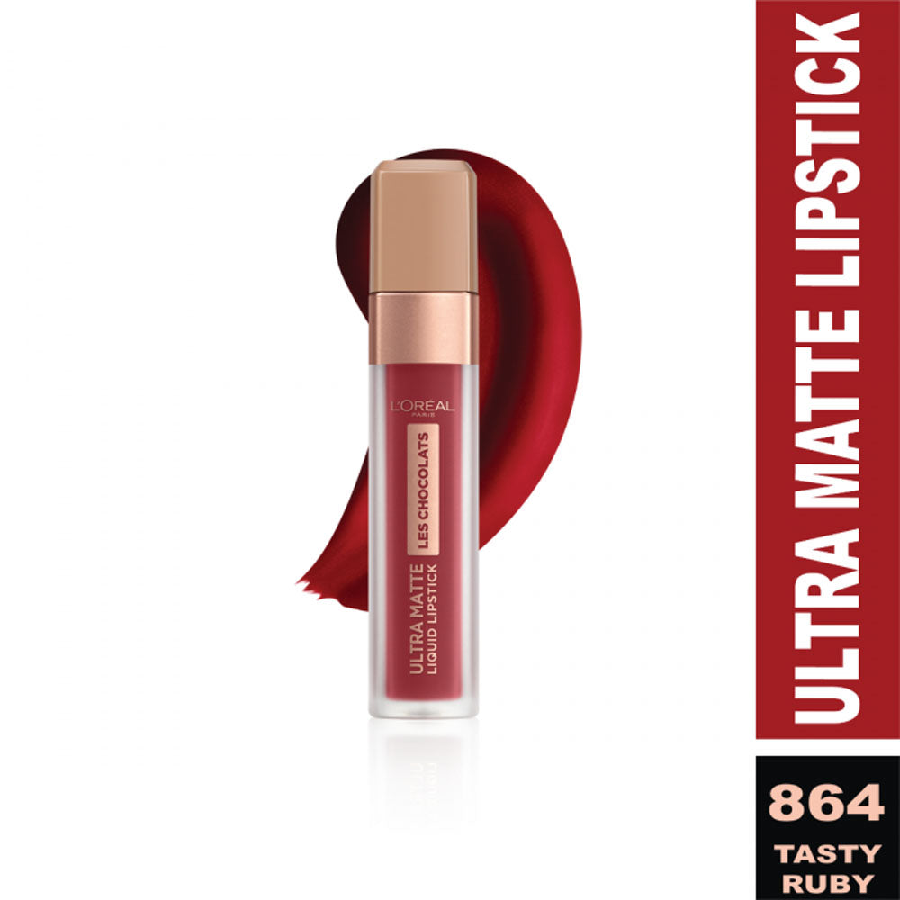 LOreal Paris - Infallible Les Chocolats Liquid Lipstick - 864 Tasty Ruby — image 1 — Meeshop Pakistan