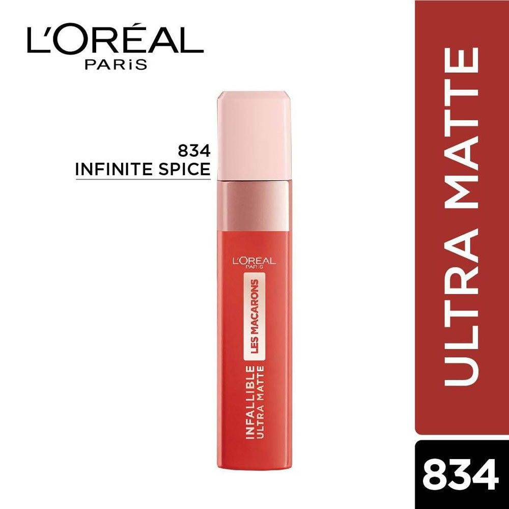 LOreal Paris - Infallible Les Macarons Lipstick - 834 Infinite Spice — image 1 — Meeshop Pakistan