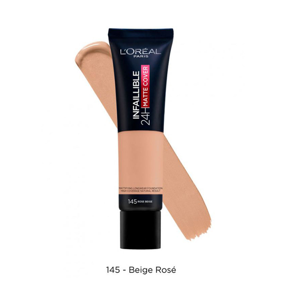 LOreal Paris - Infallible Matte Cover Foundation - 145 Rose Beige — image 1 — Meeshop Pakistan