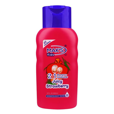Maks - Kids Juicy Strawberry 2In1 Shampoo & Conditioner - 300ml