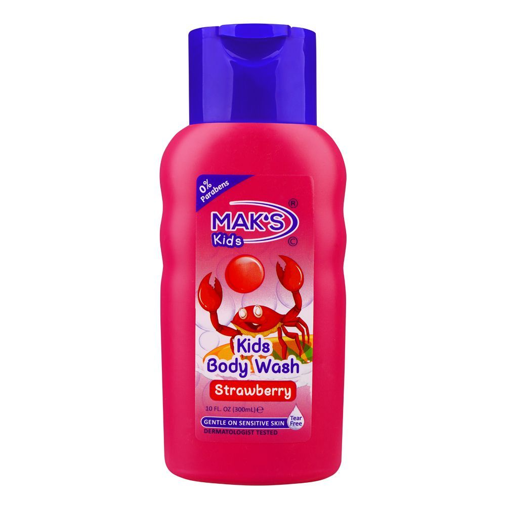 Mak's - Kids Strawberry Body Wash for Sensitive Skin - 300ml — image 1 — Meeshop Pakistan