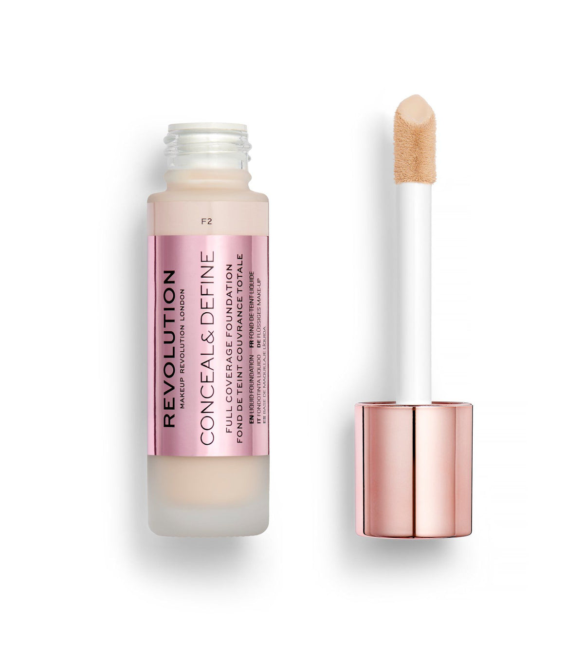 Revolution - Conceal & Define Foundation - F2 23 ml — image 1 — Meeshop Pakistan