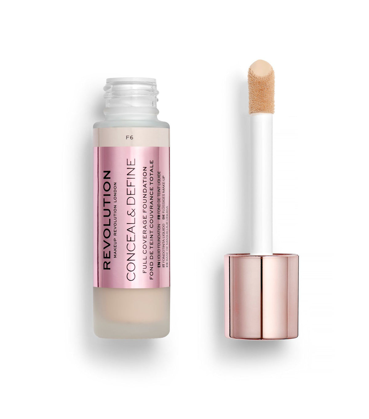 Revolution - Conceal & Define Foundation - F6 23 ml — image 1 — Meeshop Pakistan