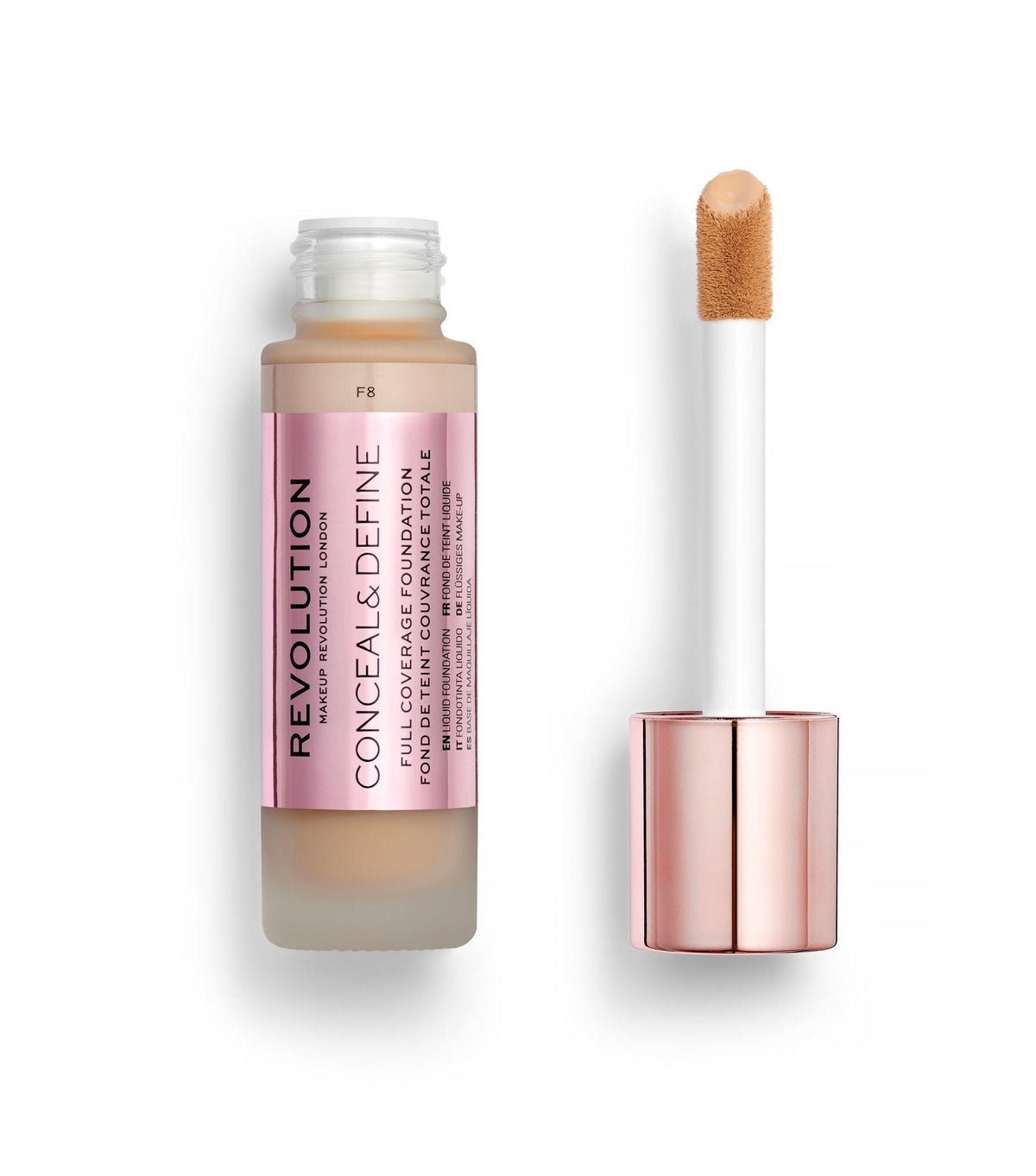 Revolution - Conceal & Define Foundation - F8 23 ml — image 1 — Meeshop Pakistan