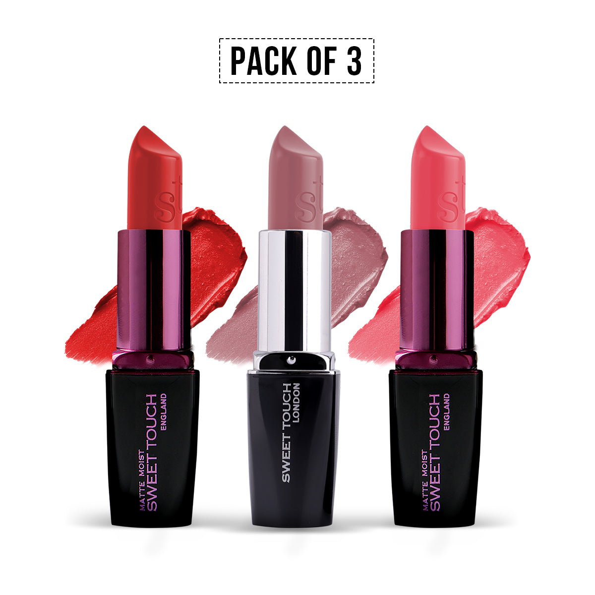 Matte Trio Lipstick Set — image 1 — Meeshop Pakistan