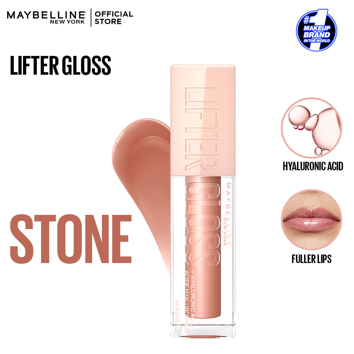 Maybelline - Gloss Hydrating Lip Gloss with - 008 Stone — image 1 — Meeshop Pakistan