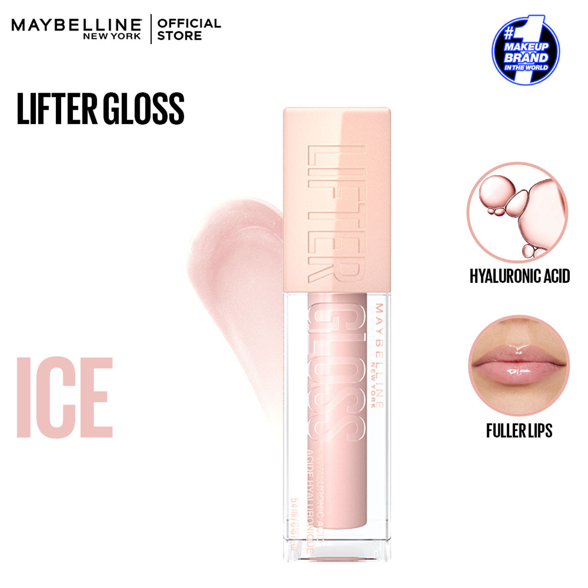 Maybelline - Lifter Gloss Hydrating Lip Gloss — image 14 — Meeshop Pakistan