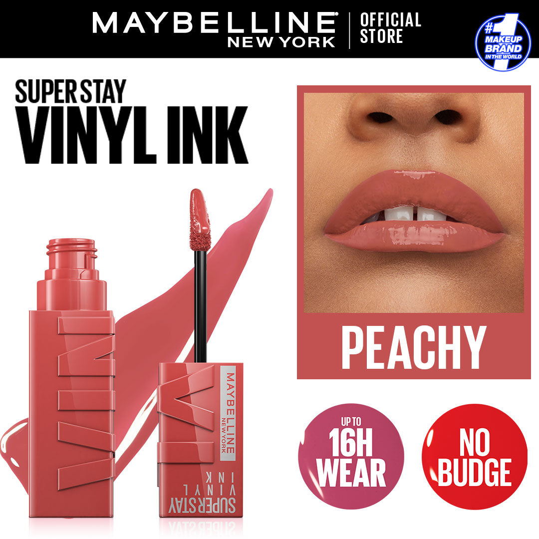 Maybelline - Superstay Vinyl Ink Liquid Lipstick - Peachy — image 1 — Meeshop Pakistan