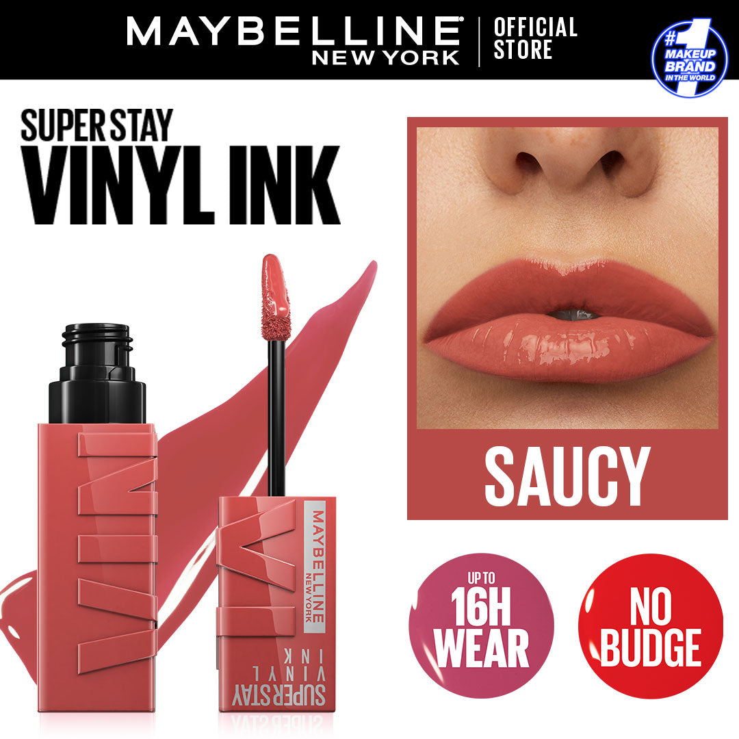 Maybelline - Superstay Vinyl Ink Liquid Lipstick - Saucy — image 1 — Meeshop Pakistan
