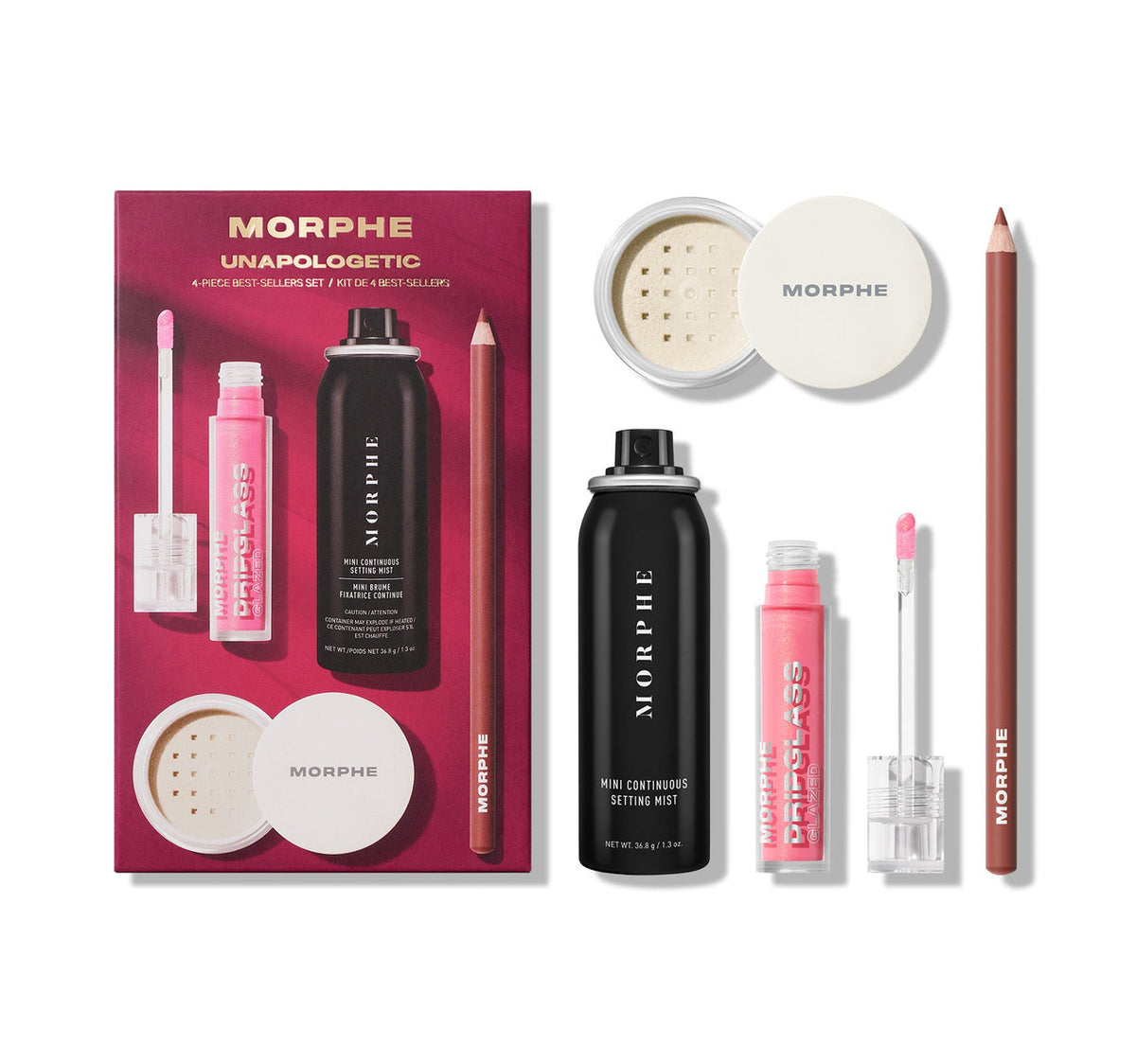 Morphe - Unapologetic 4-Piece Best Seller's Set — image 1 — Meeshop Pakistan