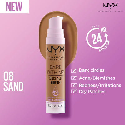 NYX - Bare With Me Concealer Serum - 08 Sand