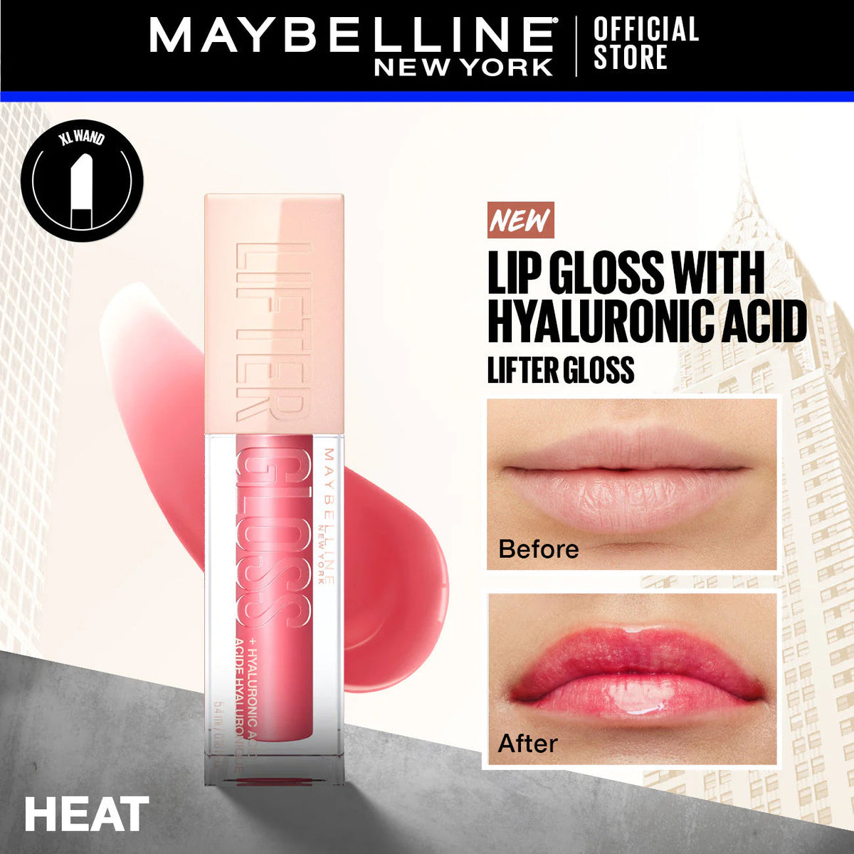 Maybelline - Lifter Gloss Hydrating Lip Gloss — image 6 — Meeshop Pakistan
