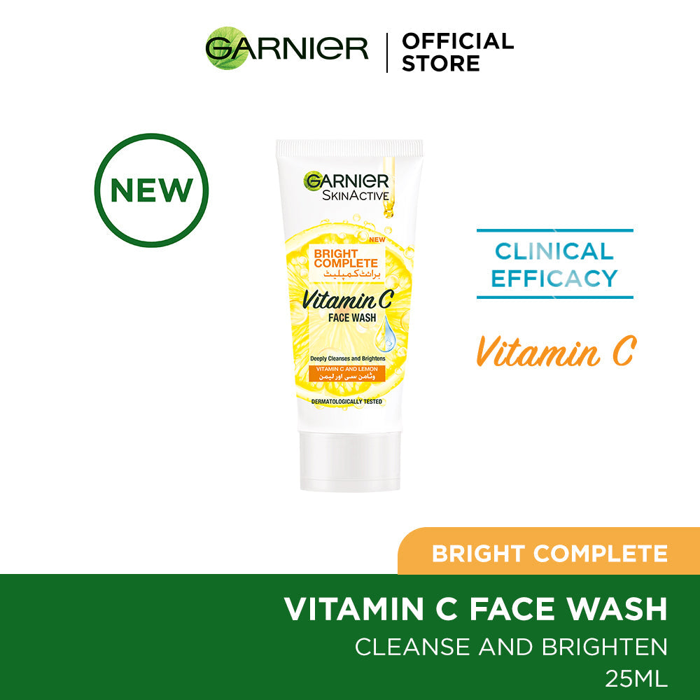 Garnier - Bright Complete Face Wash 25 ml — image 1 — Meeshop Pakistan