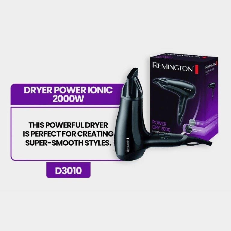 Remington - Hair Dryer Power Dry 2000W Model No. D3010 — image 1 — Meeshop Pakistan