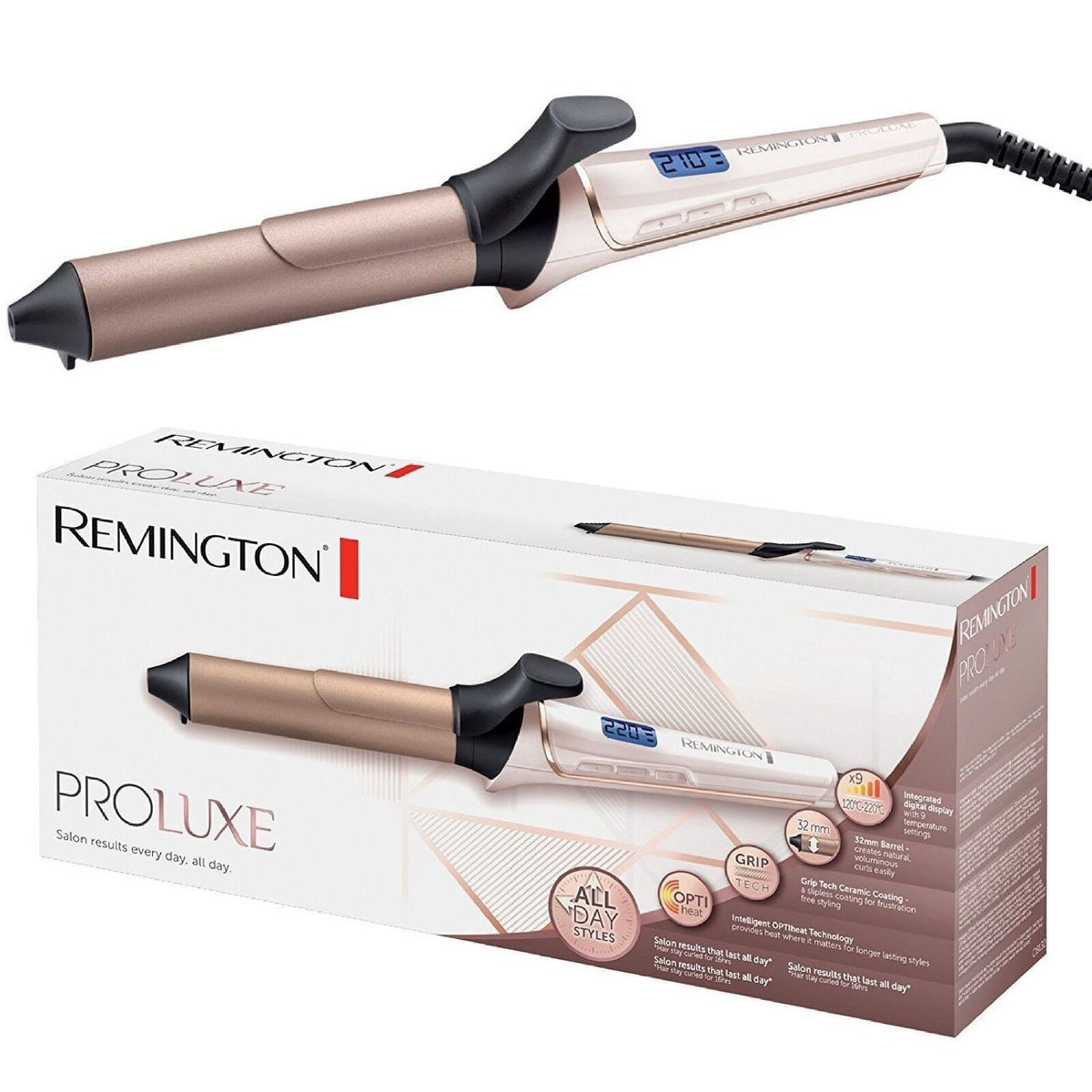 Remington - Proluxe Hair Curling 210 c 32MM Rose Gold Model No. CI9132 — image 1 — Meeshop Pakistan