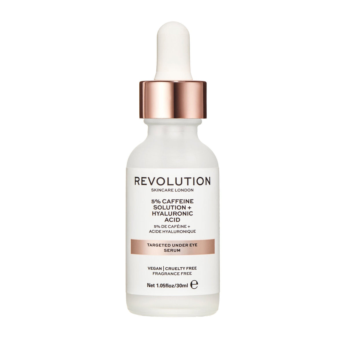Revolution - 5% Caffeine And Hyaluronic Acid Revitalising Under Eye Serum 30ml — image 1 — Meeshop Pakistan
