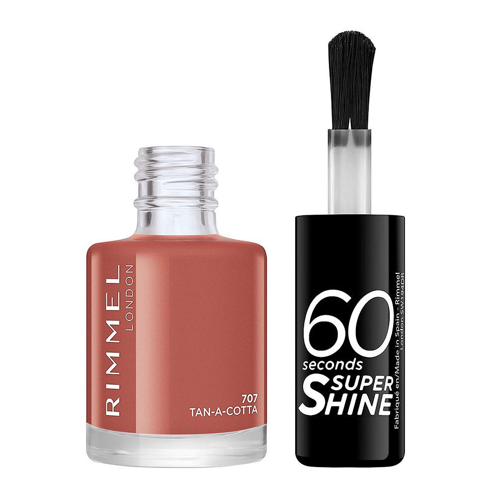 Rimmel London - 60 Second Nail Polish - 707 Tan-A-Cotta — image 1 — Meeshop Pakistan