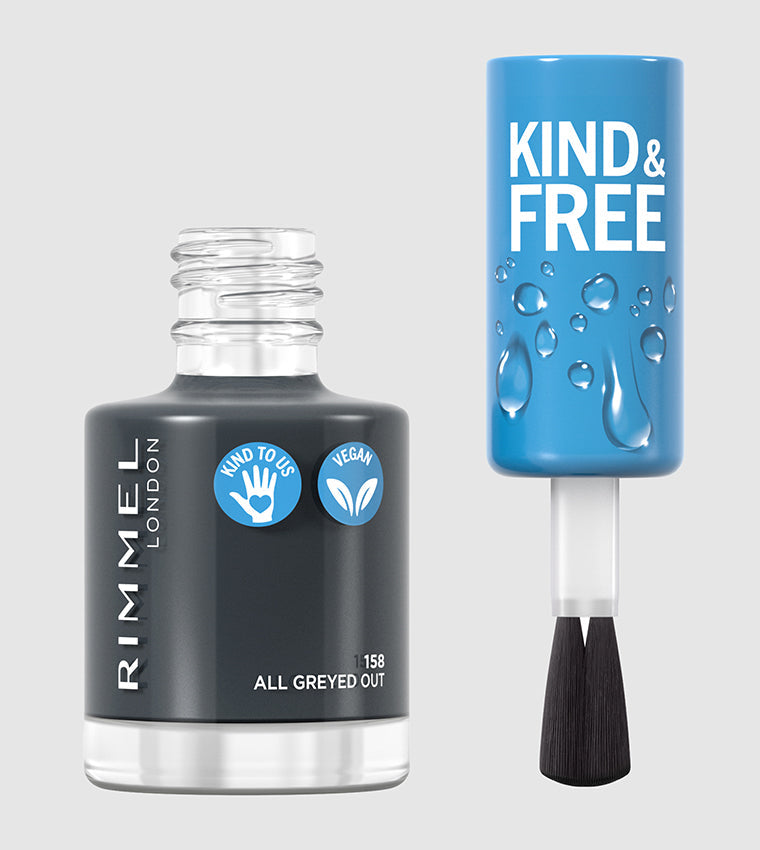 Rimmel London - Kind & Free Nail Polish - 158 All Greyed Out — image 1 — Meeshop Pakistan