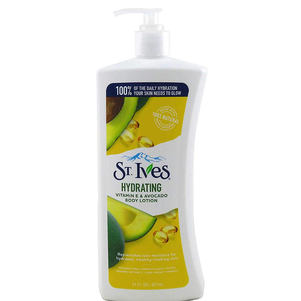 St.Ives - Body Lotion Pump U.S.A Hydrating Vitamin E & Avocado 621ml — image 1 — Meeshop Pakistan