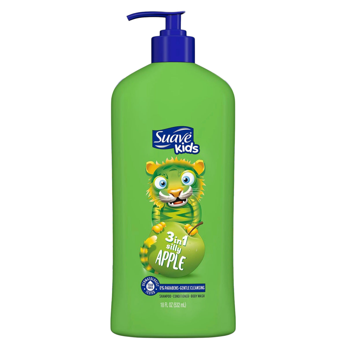 Suave - Kids 3in1 Silly Apple Shampoo + Conditioner + Body Wash 532ml — image 1 — Meeshop Pakistan