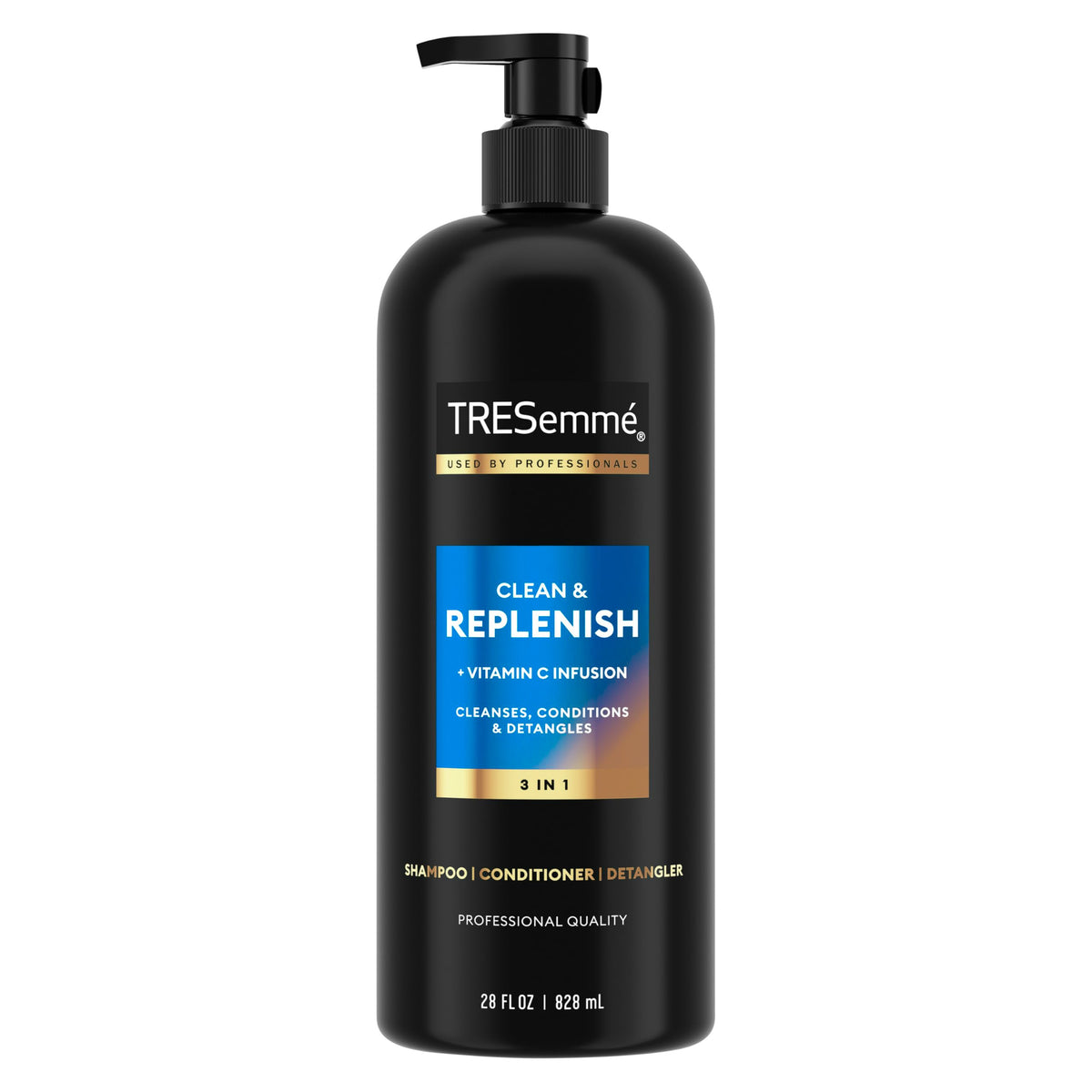 TRESemmé - Regular 3in1 Cleanse & Replenish Shampoo 828ml — image 1 — Meeshop Pakistan