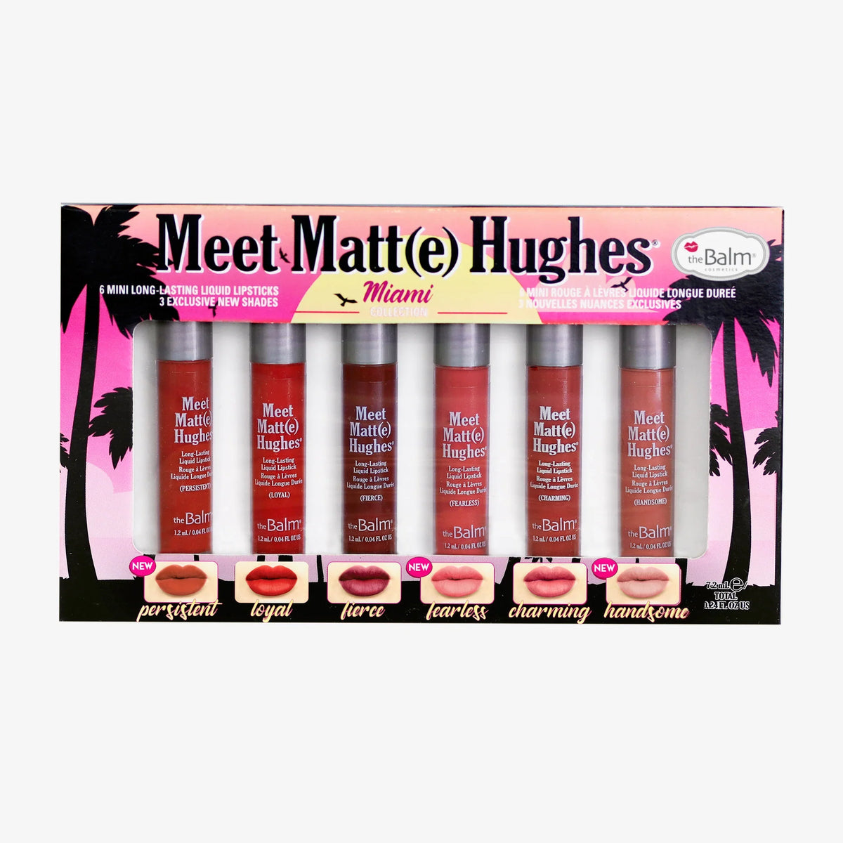 The Balm - Meet Matt Hughes Mini Long Lasting Liquid Lipstick Miami 6s — image 1 — Meeshop Pakistan