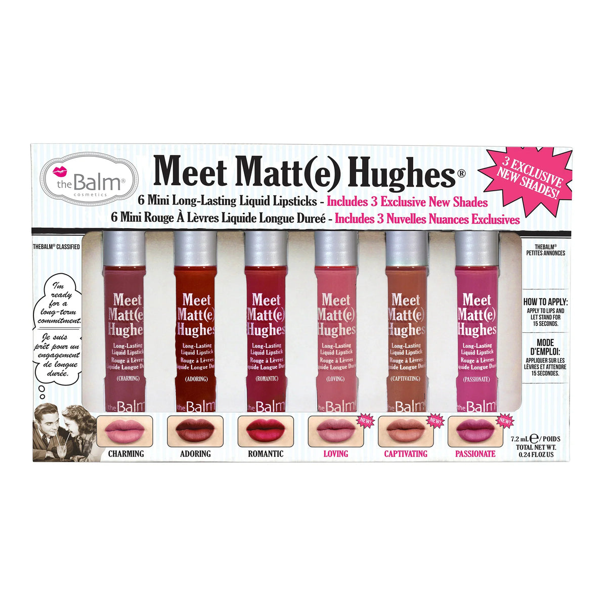 The Balm - Meet Matt Hughes Mini Long Lasting Liquid Lipstick Volume.3 6s — image 1 — Meeshop Pakistan
