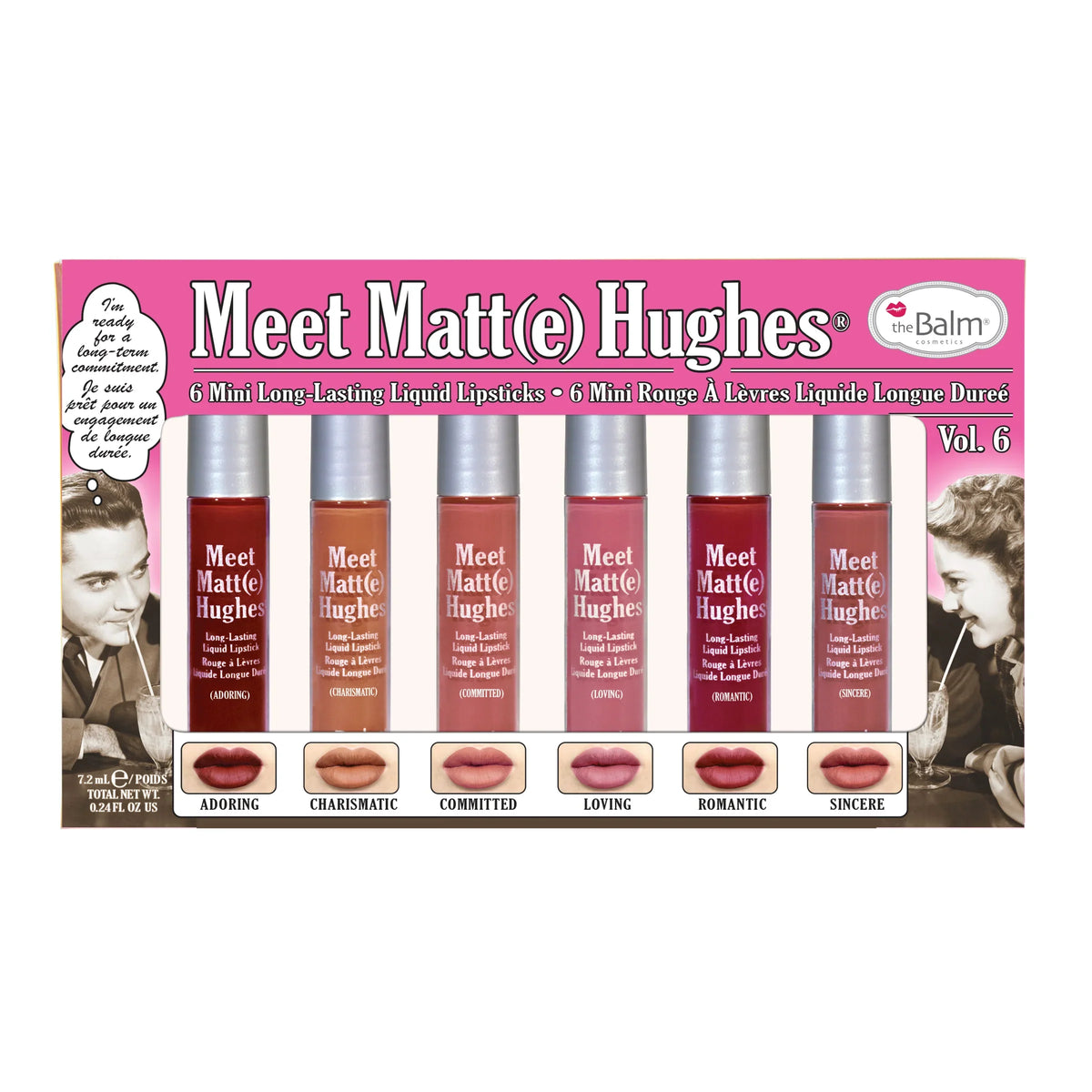 The Balm - Meet Matt Hughes Mini Long Lasting Liquid Lipstick Volume.6 6s — image 1 — Meeshop Pakistan