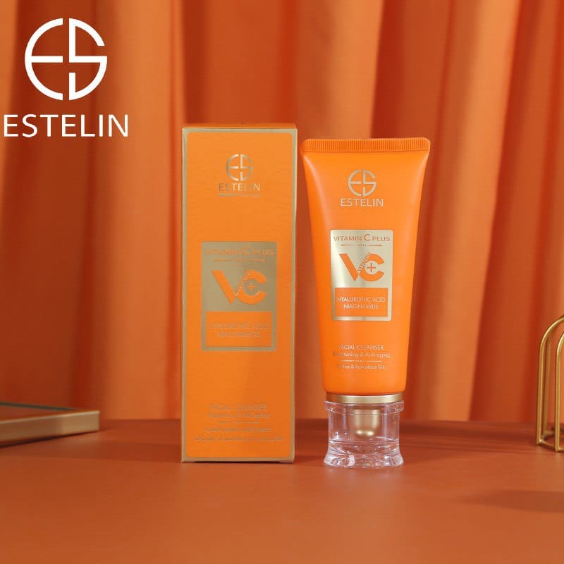 Estelin - Vitamin C Plus Brightening & Anti-Aging Facial Cleanser - 80g — image 1 — Meeshop Pakistan