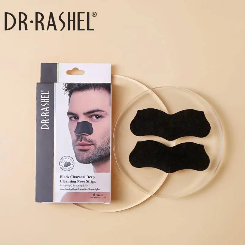 Dr Rashel - Black Charcoal Deep Cleansing Nose Strips For Men - 6pcs — image 1 — Meeshop Pakistan