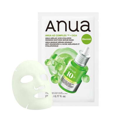 Anua - Azelaic Acid Hyaluron Redness Soothing Serum Mask 23Ml 1pc