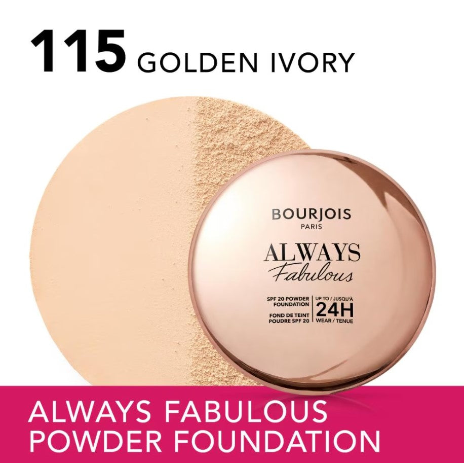 Bourjois - Always Fabulous Powder Foundation 115 Golden Ivory — image 1 — Meeshop Pakistan