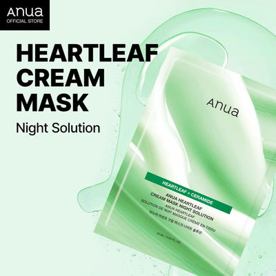 Anua - Heartleaf Cream Sheet Mask Night Solution - 25ml