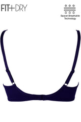 BLS - Breathable Wired And Light Padded Bra - Blue view 4