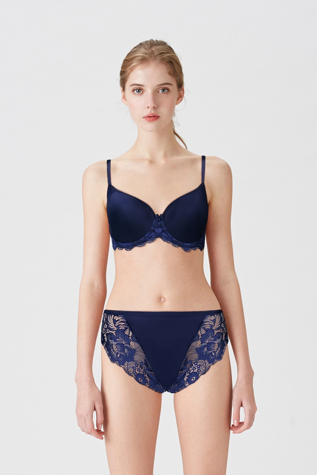 BLS - Breathable Wired And Light Padded Bra - Blue — image 1 — Meeshop Pakistan