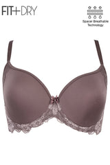 BLS - Breathable Wired And Light Padded Bra - Pepper view 3