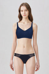 BLS - Poppy Cotton Panty - Navy Blue view 1