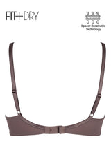 BLS - Breathable Wired And Light Padded Bra - Pepper view 4