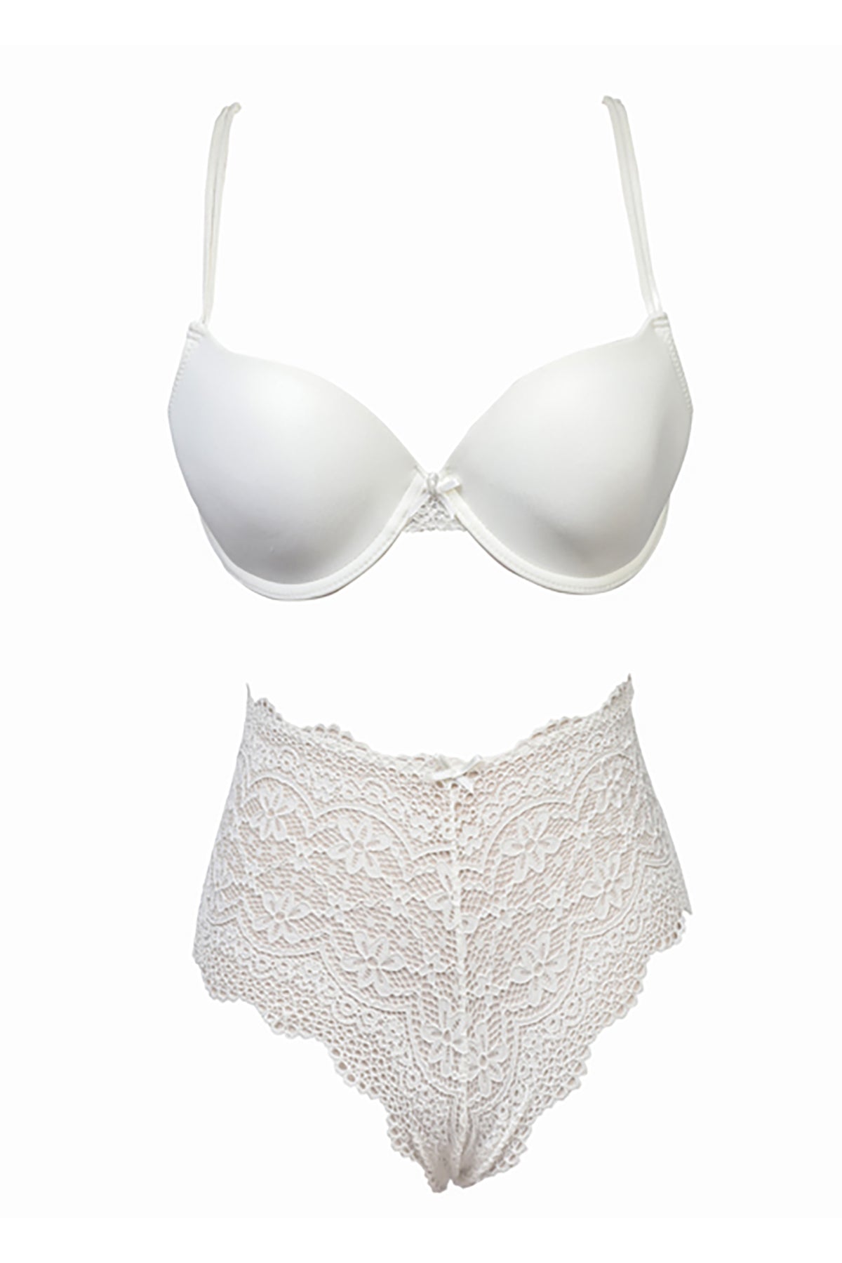 BLS - Fiona Wired And Padded Bra Set - Ekru — image 4 — Meeshop Pakistan