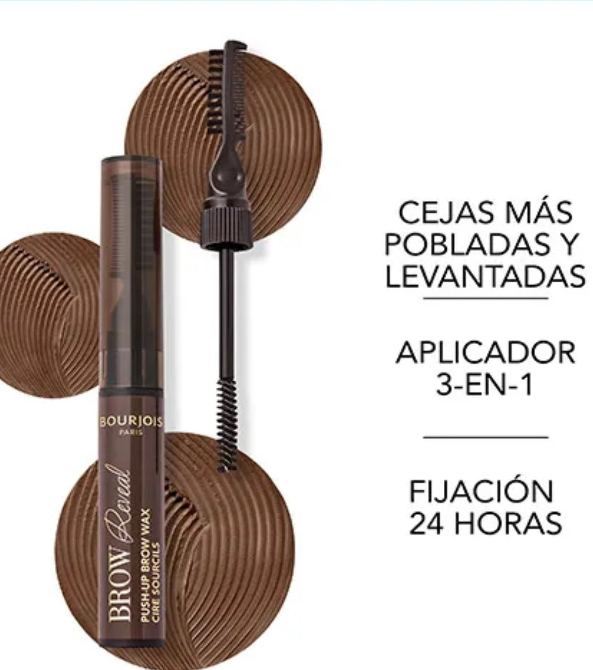 Bourjois - Eyebrow gel Brow Max Reveal - 04 Black Brown — image 1 — Meeshop Pakistan