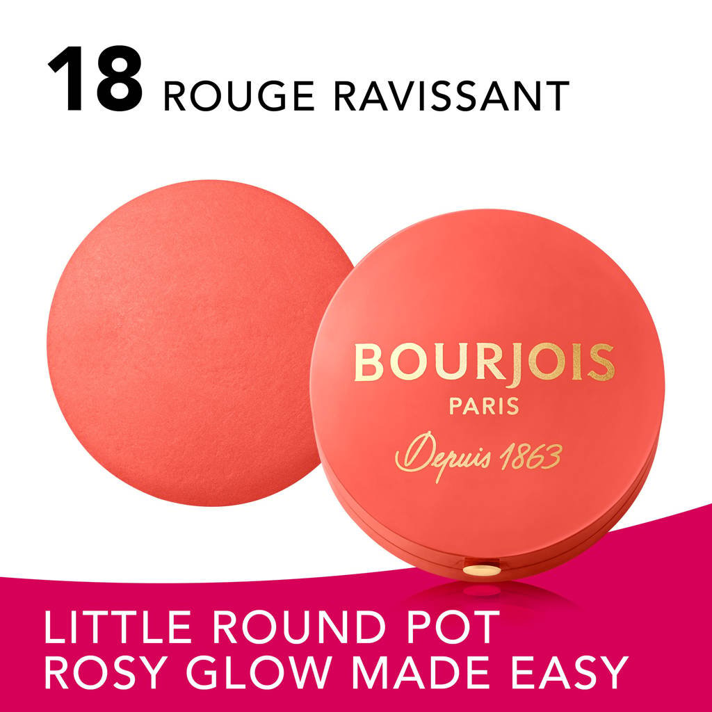 Bourjois - Little Round Pot Blush - 18 Rouge Ravissant — image 1 — Meeshop Pakistan