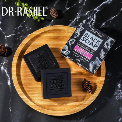 Dr Rashel - Collagen Charcoal Black Soap Deep Cleansing Facial Soap Tighten Pores, Acne & Oil Control - 100g