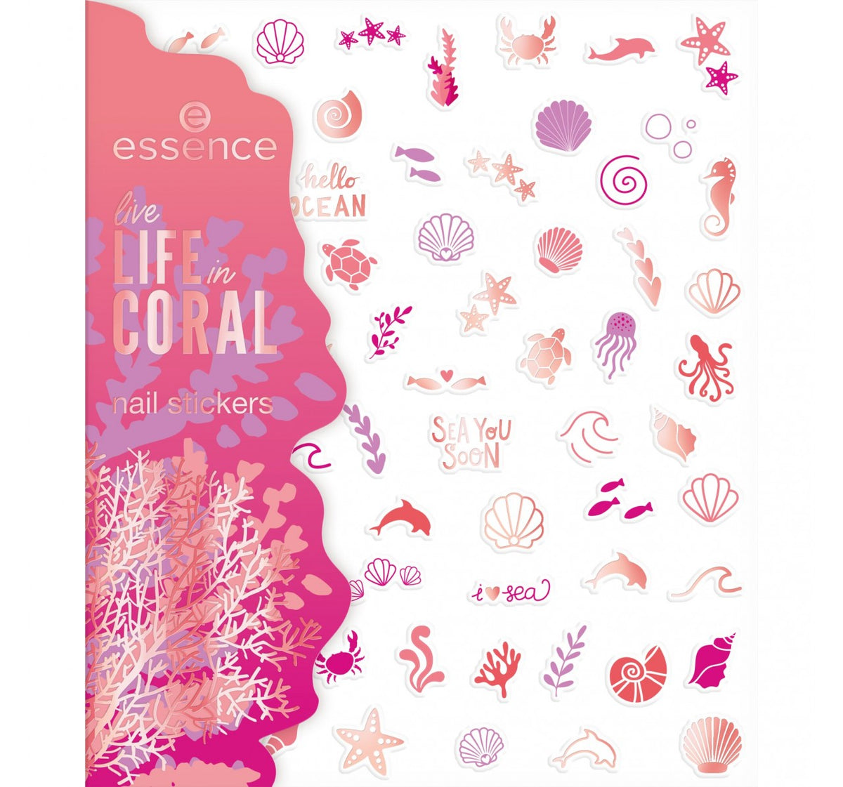 Essence - Life In Coral Nail Stickers 01 — image 1 — Meeshop Pakistan
